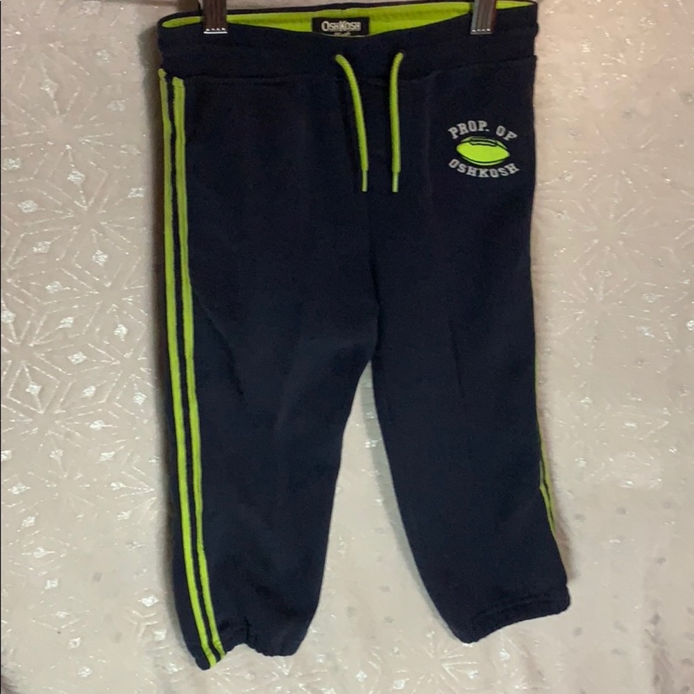 Boys navy and yellow sweatpants joggers size 8